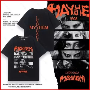 Áo thun buổi hòa nhạc YB1 Lady Gaga album mới Áo ngắn tay mùa hè Mayhem BY1