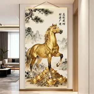 Ngựa Để Thành Công Tranh Phong Cách Trung Hoa Cuộn Phòng Khách Lối Vào Văn Phòng Học Thư Pháp Tranh Treo Tường Tranh Trang Trí 2026-05-11