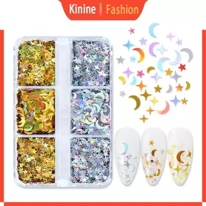 KIN Star Moon Kim Sa Lấp Lánh Nhựa Làm Đầy UV Khuôn Silicon Filler DIY Pha Lê
