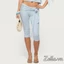 Quần Capri mùa hè dành cho nữ Quần crop Slim Fit với chi tiết eo bên để giải trí hàng ngày