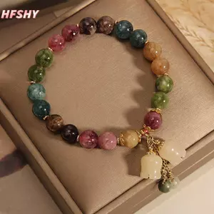 HFSHY Vòng Tay Pha Lê Thời Trang Cho Nữ Bé Gái Ánh Sáng Sang Trọng Hoa Lan Mặt Dây Chuyền Đính Hạt Vòng Tay Sinh Nhật Trang Sức Phụ Kiện VN
