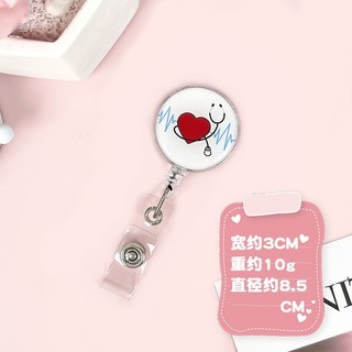 Móc - Kẹp bảng tên HSSV, nhân viên có thể kéo dãn - yoyo charm bác sĩ, y tá M03