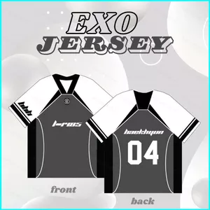SY3 EXO BAEK HYUN số 04 KPOP jersey dạo phố Vải Cosplay 3D mùa hè Áo thun ngắn tay Anime YS3