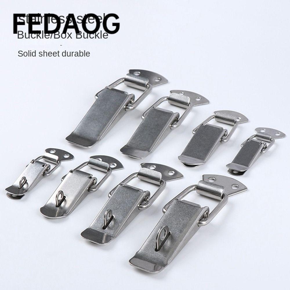 Khóa lò xo FEDAOG, Khóa chốt chuyển đổi bằng thép không gỉ an ninh, Phần cứng Đa chức năng chống trộm Duck Billed Buckles Hộp công cụ