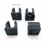 LACYESUK 4 Giá đỡ lưu trữ thanh treo RV, Giá đỡ tay cầm xoay RV màu đen bền bỉ, Giá đỡ hỗ trợ Dễ dàng lắp đặt Giá đỡ tấm che nắng RV nhẹ đa năng Giá đỡ Van