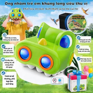 Khủng Long Ống Nhòm 2 Mắt Cho Bé Trai, Ống Nhòm Đồ Chơi Khủng Long, Kích Thích Khám Phá Thiên Nhiên, Quà Tặng Sinh Nhật