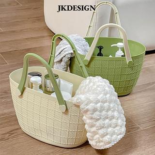 Giỏ tắm JKDESIGN, Giỏ đựng đồ lặt vặt thời trang dung tích lớn, Giá đỡ tổ chức gia đình đa chức năng di động