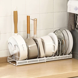 Nắp nồi có thể thu vào Giá để bàn / Lắp đặt không đục lỗ nhà bếp-Có chức năng đa năng, có thể đựng bát đĩa