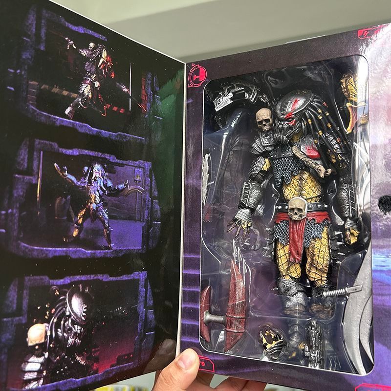 NECA Predator Scarface Shaxing Concrete Chief Clan Chief Kenner Mô hình di chuyển