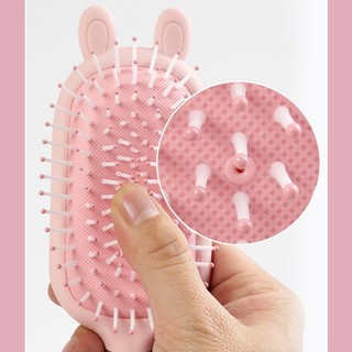 Túi Khí Lược Massage Da Đầu Nữ Tóc Dài Giá Trị Cao Massage Di Động Lược Cô Gái Lược Chải Trái Tim Uốn Lược