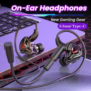 Tai nghe chơi game có dây trong tai Elough3.5MM Type C có Mic Tai nghe âm thanh nổi HiFi