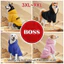 Áo Hoodie cho chó lớn 3XL-9XL, In hình Boss, kiểu áo chui đầu, có sẵn 6 màu, vải mềm, thoải mái, thoáng khí, ấm áp, có thể giặt được, thích hợp cho tất cả các giống chó lớn