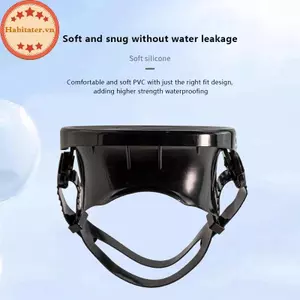 TATER Mặt nạ lặn ống thở hình bầu dục Mặt nạ câu cá Mặt nạ nhìn rộng Kính cường lực Kính lặn ống kính cho người lớn VN