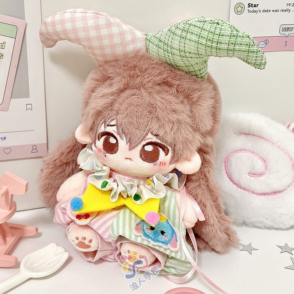 10Cm Quần Áo Cho Bé 10Cm Sao Biển Thường Cơ Thể Cotton Búp Bê Quần Áo Labububu Thế Hệ 12 Xiếc Chú Hề Quần Áo 4.3