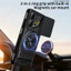 Giáp Xoay Ống Kính Trượt Funda Cho ZTE Nubia NEO 3 5G Ốp Lưng Vòng Từ Tính Dành Cho ZTE Nubia NEO 3 Ốp Lưng Có Thể Gập Lại Chân Đế Bao