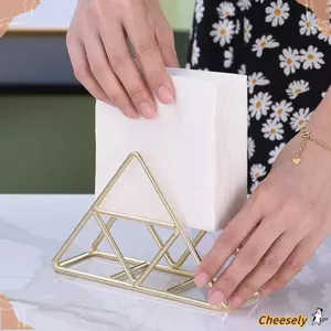Giá đỡ khăn ăn CHEESELY, Giá đựng khăn ăn bằng kim loại, Giá đỡ giấy tiện lợi chất lượng cao Trang trí bàn