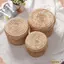 Giỏ đựng đồ dệt CHEESELY, Dệt thủ công có nắp Hộp đựng ống hút, Ống hút lúa mì Hình tròn Phong cách mộc mạc Màu nâu Giỏ đựng quà tặng lưu trữ mỹ phẩm