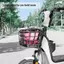 < WHPHous-t > 1 Bộ Giỏ Trước Xe Đạp Chống Đùn Dung Tích Lớn Bla PC Giỏ Xe Đạp Có Thể Tháo Rời Có Nắp Cho Xe Đạp Điện Đẹp