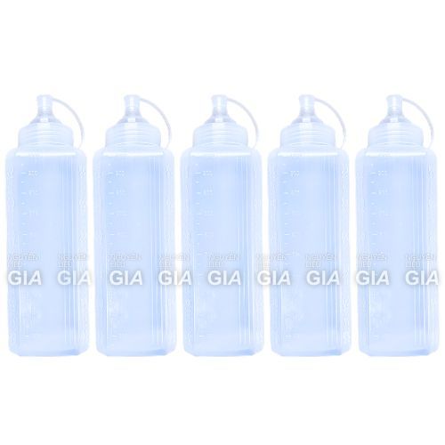 [LỐC 5 BÌNH] Bình nhựa đựng sốt vuông, bình tương vuông