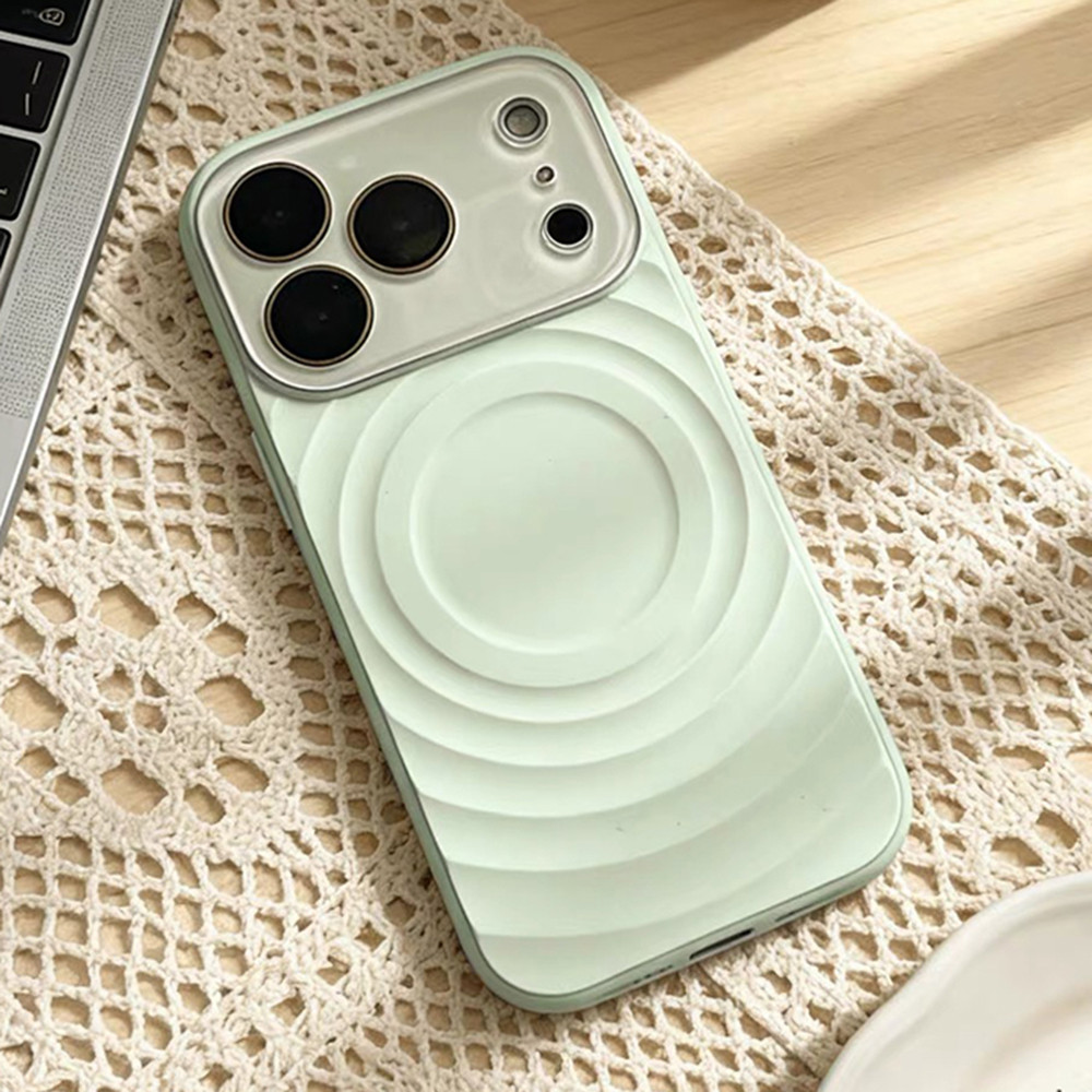 Ốp điện thoại silicon lỏng từ tính mạnh mẽ màu xanh cho iPhone 17 Pro Max 16 15 14 13 Vỏ bảo vệ ống kính máy ảnh chống sốc