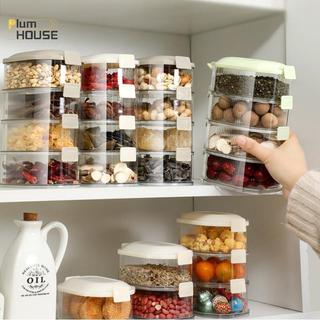 PlumHOUSE Hộp Bảo Quản Gia Vị Nhà Bếp Hành Gừng Tỏi Tươi Hộp Bảo Quản Thực Phẩm Nhiều Lớp Niêm Phong Chống Ẩm Bình Đựng Gia Đình VN