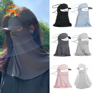 CANAMEK Ice Silk UV Sun Hat Mask Thoáng Khí Cho Nam Nữ Chống Tia UV Mũ Thể Thao Ngoài Trời Cho Cắm Trại Mùa Hè CSF