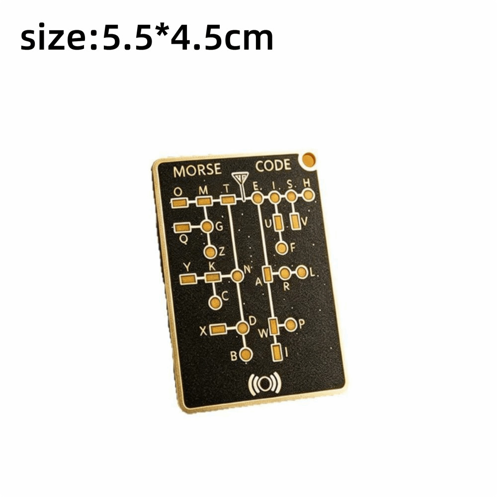 Thẻ huấn luyện viên mã Morse PWSEND, Công cụ học tập mã Morse LED nhẹ, Dụng cụ thực hành mã Morse cầm tay có kích thước vui nhộn Huấn luyện viên sử dụng vô tuyến người đam mê sử dụng
