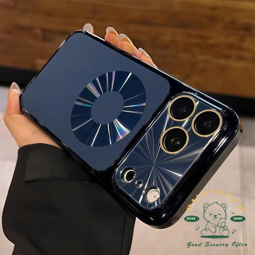 【 Ốp lưng iPhone17 】 Vỏ điện thoại từ tính mạ cực quang chống rơi iphone17 Pro Max 16 15 14 13 cho vỏ iPhone Vỏ mềm silicon TPU chống sốc