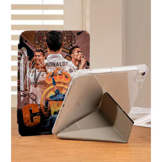 Ốp Lưng Ronaldo cho iPad A16 Air 4/5/6/7/8 Pro 11 12.9 Y-fold Cristiano Ronaldo iPad Gen 12 11 10 9 8 7 6 5 Mini6/7