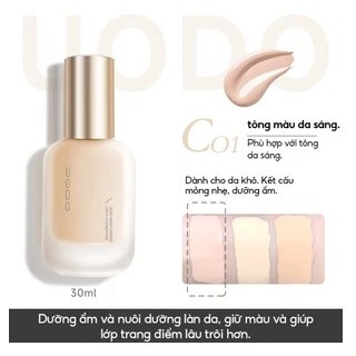 UODO Foundation Makeup – Lâu Trôi, Phù Hợp Trang Điểm Hằng Ngày