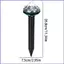 Điều khiển rắn chạy bằng năng lượng mặt trời 2 miếng Cảm biến siêu âm Đèn LED chạy bằng năng lượng mặt trời Điều khiển động vật nhỏ cho gia đình mueadsyvn