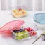 Luckyew 1 / 2 / 3 Lưới Thiên Nhiên Chống Rò Rỉ Lò Vi Sóng An Toàn Thực Phẩm Sắc Nét Cao Borosilicate Thủy Tinh Bento Hộp Có Nắp Hộp Cơm Trưa Kín Hơi TQ