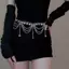 Kudosation Nữ Dây Thắt Lưng Trang Sức Thời Trang Bướm Bụng Trang Trí Cơ Thể Kim Loại Nhiều Nữ Eo Dây Xích Trang Sức Thời Trang Bướm Bụng Trang Trí Cơ Thể Kim Loại Nhiều Lớp Pan