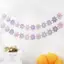 JCSYFAC Hoa Cúc Giấy Biểu Ngữ Nón Bánh Toppers Trẻ Em Bé Gái Sinh Nhật Hoa Cúc Chủ Đề Trang Trí Tiệc Treo Bunting Vòng Hoa Tiếp Liệu Mới