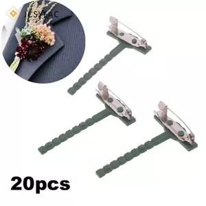 JCSYFAC 20 Chiếc Nhựa Kim Loại Thổ Cẩm Unisex Áo Sơ Mi Cổ Chân Hoa Giả Thổ Cẩm Chân Mới