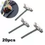JCSYFAC 20 Chiếc Nhựa Kim Loại Thổ Cẩm Unisex Áo Sơ Mi Cổ Chân Hoa Giả Thổ Cẩm Chân Mới
