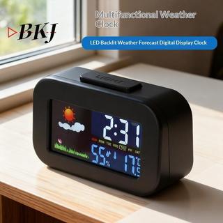 [KJ] Đồng hồ trạm thời tiết có đèn nền cho trẻ em: Màn hình màu sắc cho nhiệt độ & độ ẩm [Mới]