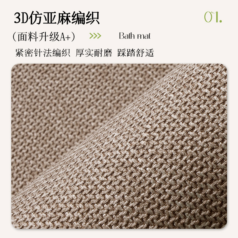 thảm lau chân nhà tắm cao cấp thấm hút nước nhanh khô chống trượt decor phòng vệ sinh thảm chùi chân vintage dày 5mm đẹp