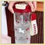 Bình nước ống hút đôi B & N Cute Cherry 580Ml dành cho học sinh Cốc chống rò rỉ bằng nhựa dành cho trường học Sự kiện thể thao sử dụng hàng ngày.