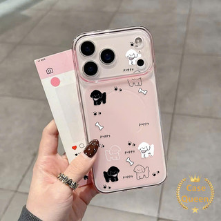 Tương thích cho iPhone 14 15 16 17 13 11 12 Pro Max 14 Plus Vỏ Corning hình chú chó dễ thương hoạt hình