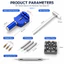 CATMALLER88 10 chiếc Công cụ loại bỏ liên kết đồng hồ, Điều chỉnh vòng tay đồng hồ thanh lò xo đa năng, Dụng cụ mở vỏ dễ dàng Bộ công cụ sửa chữa đồng hồ chống nước Pin đồng hồ
