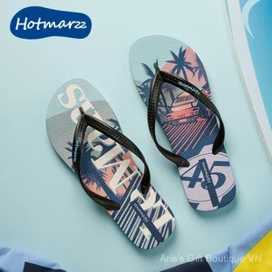 hotmarzz hotmarzz Dép xỏ ngón mới dành cho nam Dép xỏ ngón chống trượt In