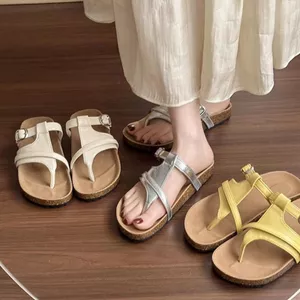 Nhẹ Sang Trọng Niche Cao Cấp Flip-Flops Nữ Mặc Ngoài 2026 Flat Đi Chơi Birkenstock Birkenstock Birkenstock Flip-Flops 5.20