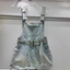 Công Nghiệp Nặng Nóng Kim Cương Denim Dây Đeo Đầm Nữ 2026 Thiết Kế Phong Cách Mới Váy Ngắn Ôm Hơn Nhìn Ôm Vừa Vặn Hông Culottes
