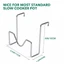 DONOVANQQ 2 chiếc Giá đỡ nắp nồi, Giá đỡ nắp nồi chống rách bằng thép không gỉ, Giá đỡ bảo quản nắp tiết kiệm không gian thực tế Nhà bếp