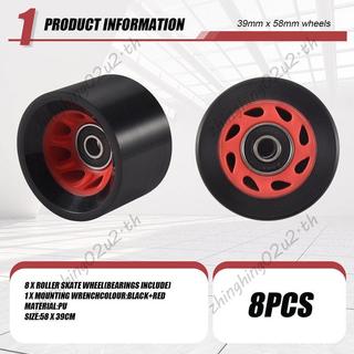 8Pack 95A 58mmx39mm, Bánh xe trượt patin trong nhà, Bánh xe chống mài mòn PU Phụ kiện trượt patin hai tầng