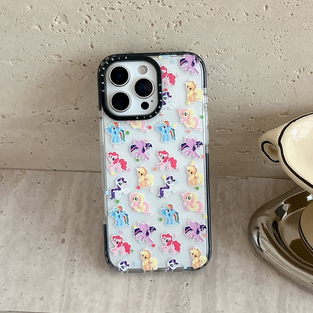 CAPASHIP Dễ Thương My Little Pony Tình Bạn Magic Hoạt Hình Vỏ Mềm Tương Thích Cho iPhone 17 Pro Max Air Plus 16 / 15 / 14 / 13 / 12 / 11