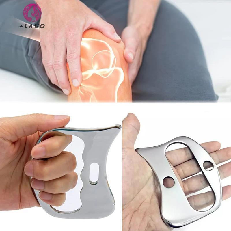 Springevenstar Thép không gỉ Gua Sha Máy mát xa cơ bắp Dụng cụ cạo kim loại Cơ thể Khăn giấy sâu Fascia Thư giãn mặt Massage Định hình cơ thể Springevenstar