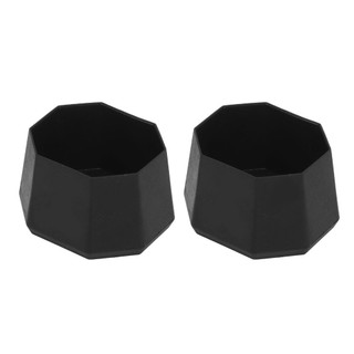 LEAFYHOME 2 Chiếc Vợt Tennis End Cover, ABS Thay Thế Vợt Tennis Nắp Mông, Phụ Kiện Quần Vợt Lớn Đen Pickleball Mái Chèo Bao Pickleball Mái Chèo