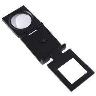Kính lúp FASH 10X, Kính lúp gấp có thể gập lại ống kính thủy tinh, Dụng cụ đo lường Đèn LED cầm tay chính xác Kiểm tra vải đèn LED